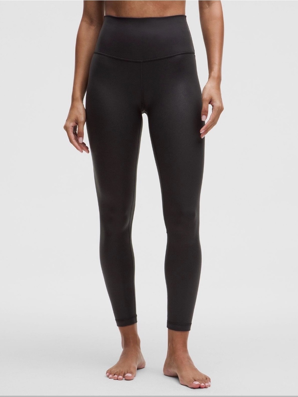 lululemon Align High Rise Leggings Black Shimmer Size 2